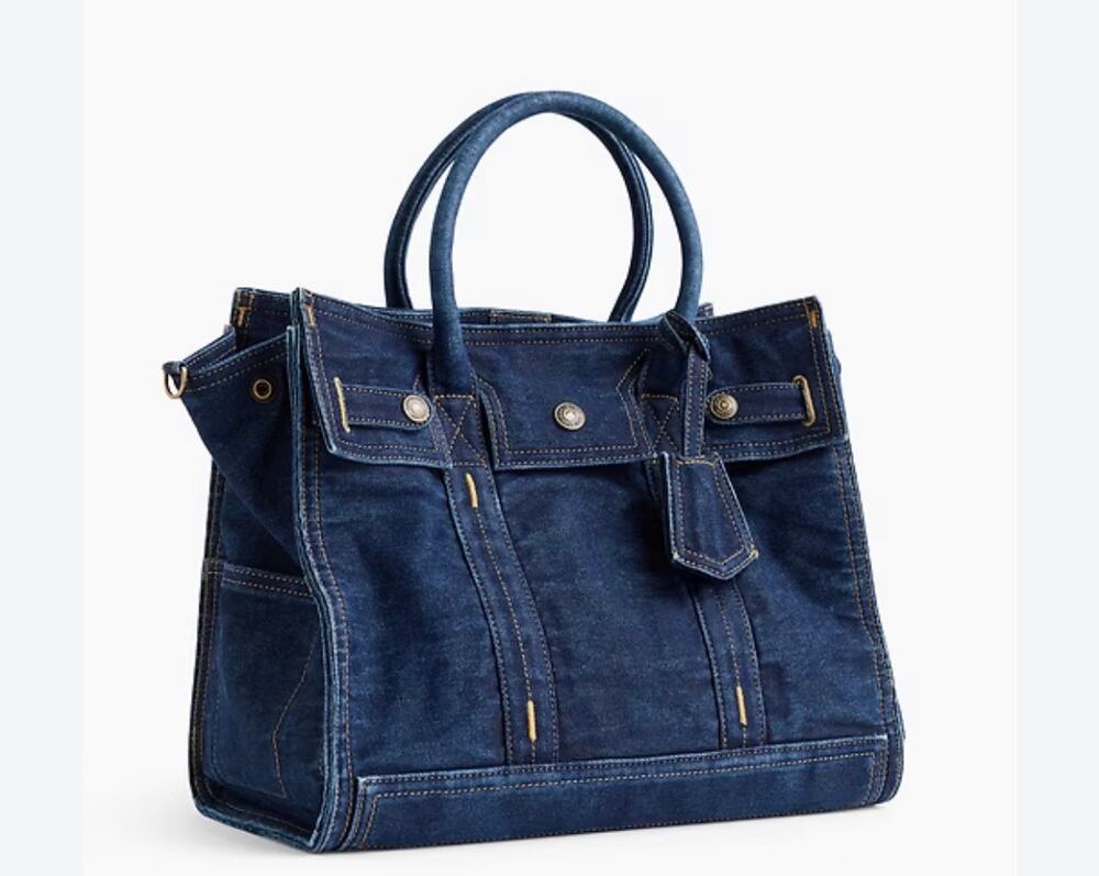 GAP Denim Five Pocket Tote Bag Dark Wash, Standard Size NWT